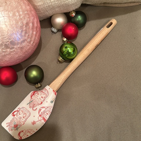 Anthropologie Holiday Christmas Wooden Spatula NWT - Picture 2 of 4